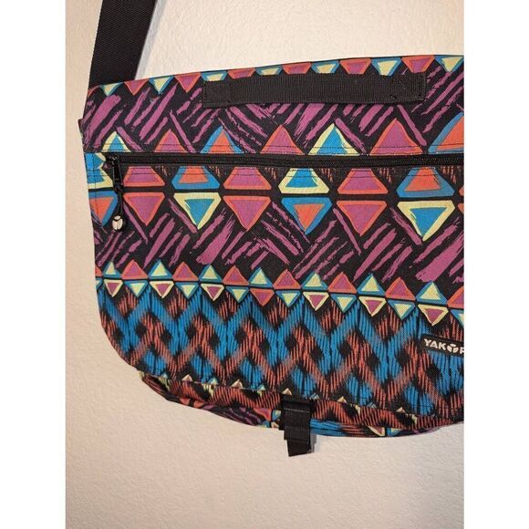 Vintage YAK PAK Messenger Bag Travel Book Shoulder Multi Color - Picture 4 of 13